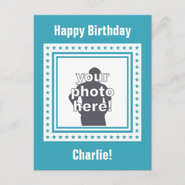 AANGEPASTE FOTO, TEKST & KLEUR briefkaart / tafel 