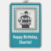 AANGEPASTE FOTO, TEKST & KLEUR ornament (Voorkant)