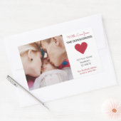 AANGEPASTE FOTO, TEKST & KLEUR stickers (Envelop)