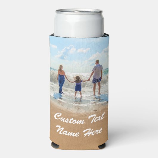 Aangepaste foto-tekst Koelbox je favoriete foto's Seltzer Blikjeskoeler (Seltzer Voorkant)