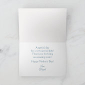 Aangepaste foto & tekst Moederdag Beste moeder ooi Feestdagen Kaart (Binnen)