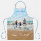 Aangepaste foto Tekst Naam Schort met Uw Foto's (Voorkant)