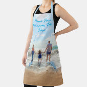 Aangepaste foto Tekst Naam Schort met Uw Foto's (Insitu)