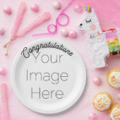 Aangepaste Foto & Tekst Party Paper Bord – Persoon (Feest)