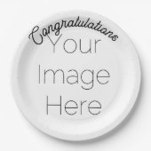 Aangepaste Foto & Tekst Party Paper Bord – Persoon (Voorkant)