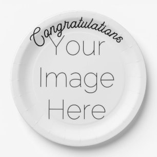 Aangepaste Foto & Tekst Party Paper Bord – Persoon