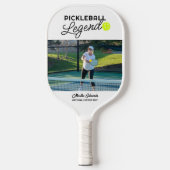 Aangepaste foto & tekst Pickleball Legend geperson Pickleball Paddle (Voorkant)