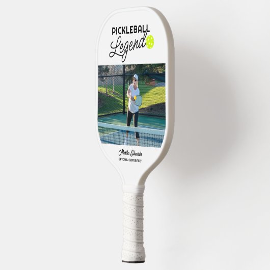 Aangepaste foto & tekst Pickleball Legend geperson Pickleball Paddle (Links)