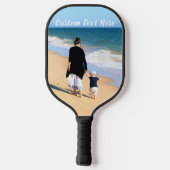 Aangepaste foto-tekst Pickleball Paddle met je MOM (Achterkant)
