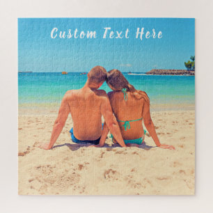 Aangepaste foto-tekst puzzel je favoriete liefdesf