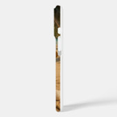 Aangepaste foto & tekst Retro strandposter Case-Mate iPhone Case (Achterkant / Links)