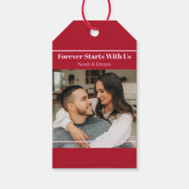 Aangepaste foto & tekst romantisch cadeau - Gepers Cadeaulabel