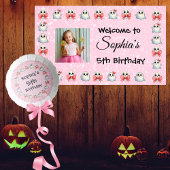 Aangepaste Foto / Tekst Schattigee Ghost Theme Kid Spandoek