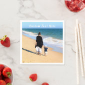 Aangepaste foto tekst servetten uw familie foto's (Insitu)