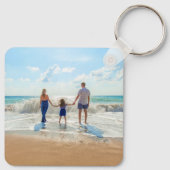 Aangepaste foto-tekst Sleutelhanger Gift je famili (Achterkant)
