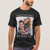 Aangepaste foto & tekst t-shirt (Voorkant)