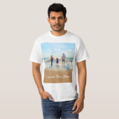 Aangepaste foto Tekst T-Shirt je familie foto's ca (Voorkant volledig)