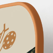 Aangepaste foto & tekst Tan gepersonaliseerde lege Pickleball Paddle (Links Detail)