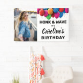 Aangepaste foto-tekst van de ballon van Honk & Wav Spandoek (Insitu)