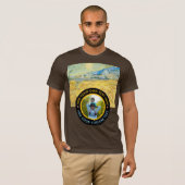 Aangepaste foto-tekst – Van Gogh Art Verjaardagsva T-shirt (Voorkant volledig)