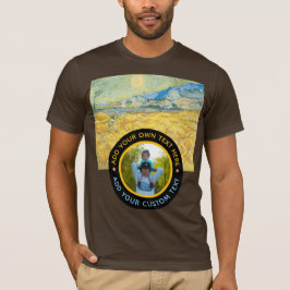Aangepaste foto-tekst – Van Gogh Art Verjaardagsva T-shirt