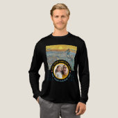 Aangepaste foto-tekst – Van Gogh Art Verjaardagsva Tri-Blend Shirt (Voorkant)