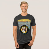 Aangepaste foto-tekst – Van Gogh Art Verjaardagsva Tri-Blend Shirt (Voorkant volledig)