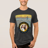 Aangepaste foto-tekst – Van Gogh Art Verjaardagsva Tri-Blend Shirt (Voorkant)