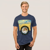 Aangepaste foto-tekst – Van Gogh Art Verjaardagsva Tri-Blend Shirt (Voorkant volledig)