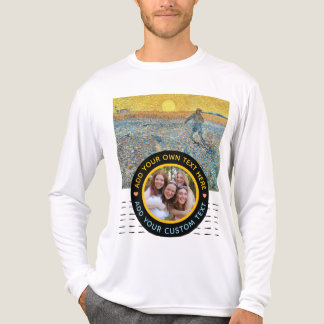 Aangepaste foto-tekst – Van Gogh Art Verjaardagsva Tri-Blend Shirt