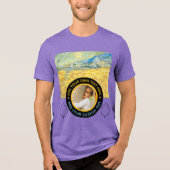 Aangepaste foto-tekst – Van Gogh Art Verjaardagsva Tri-Blend Shirt (Voorkant)