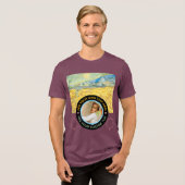 Aangepaste foto-tekst – Van Gogh Art Verjaardagsva Tri-Blend Shirt (Voorkant volledig)