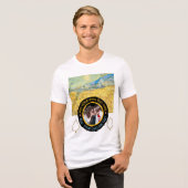 Aangepaste foto-tekst – Van Gogh Art Verjaardagsva Tri-Blend Shirt (Voorkant volledig)
