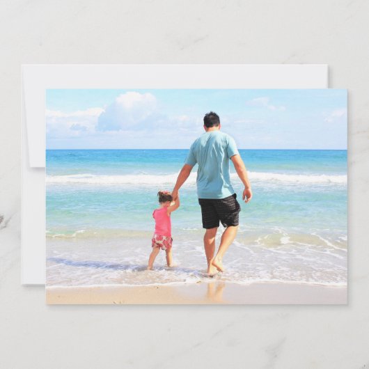 Aangepaste foto Tekst verjaardag Kaart Uw foto's (Achterkant)