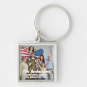 Aangepaste foto & tekst vieren Amerika 250 jaar Sleutelhanger (Voorkant)