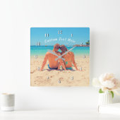 Aangepaste foto tekst wandklok uw romantische foto (Huis)