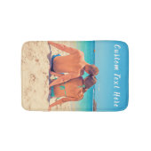 Aangepaste foto Tekst wissen foto's van uw liefde Badmat (Voorkant)