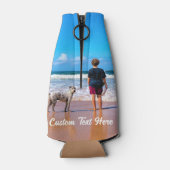 Aangepaste foto-tekstafel koel je foto's op je tas flesjeskoeler (Achterkant)