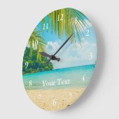 Aangepaste foto-tekstwandklok grote klok (Hoek)