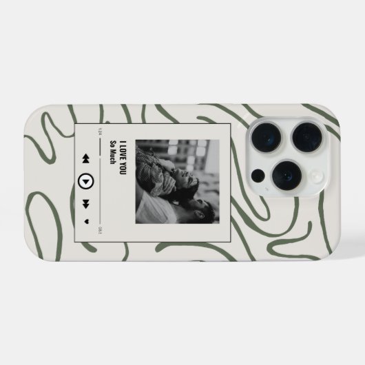 Aangepaste foto telefoonhoesje Ik hou van je cadea iPhone Hoesje (Achterkant horizontaal)