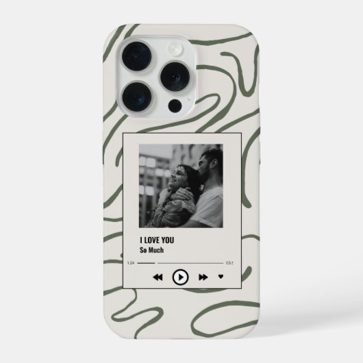 Aangepaste foto telefoonhoesje Ik hou van je cadea iPhone Hoesje (Achterkant)
