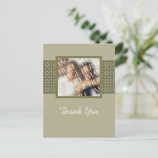 Aangepaste foto-template Dank je creditcard Briefkaart (Staand voorkant)
