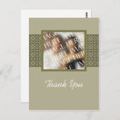 Aangepaste foto-template Dank je creditcard Briefkaart (Voorkant / Achterkant)