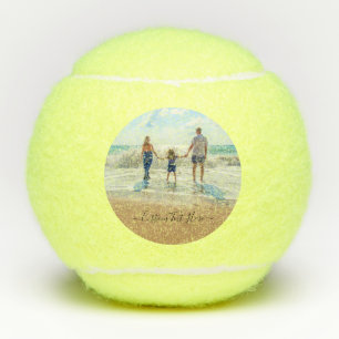 Aangepaste Foto Tennisballen Cadeau met Tekst