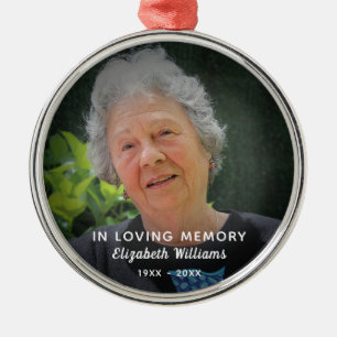 Aangepaste foto ter nagedachtenis aan de viering v metalen ornament