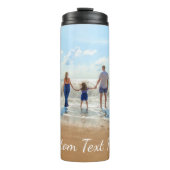 Aangepaste foto thermische droogtrommel met tekstn thermosbeker (Voorkant)