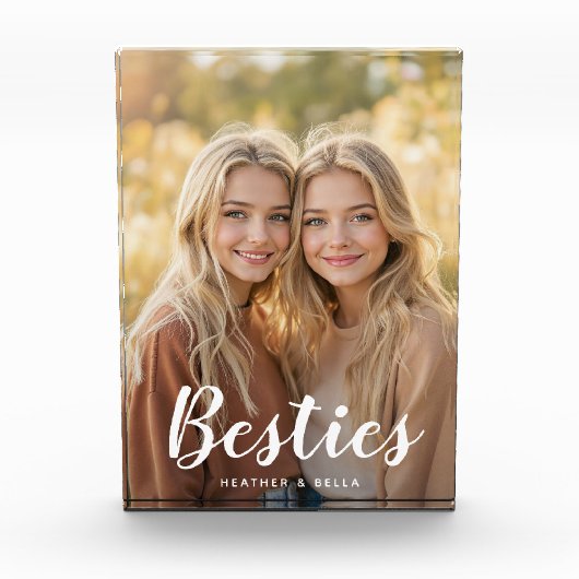 Aangepaste foto-topografie beste vrienden foto (Voorkant)