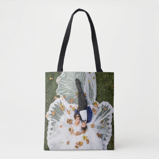 Aangepaste foto tote bag (Voorkant)