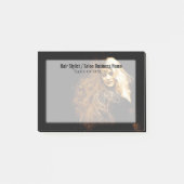 Aangepaste foto transparant blonde modelfoto post-it® notes (Voorkant)