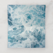 Aangepaste foto Tropical Beach Weddenschap Plaatskaartje (Binnenkant ongevouwen)